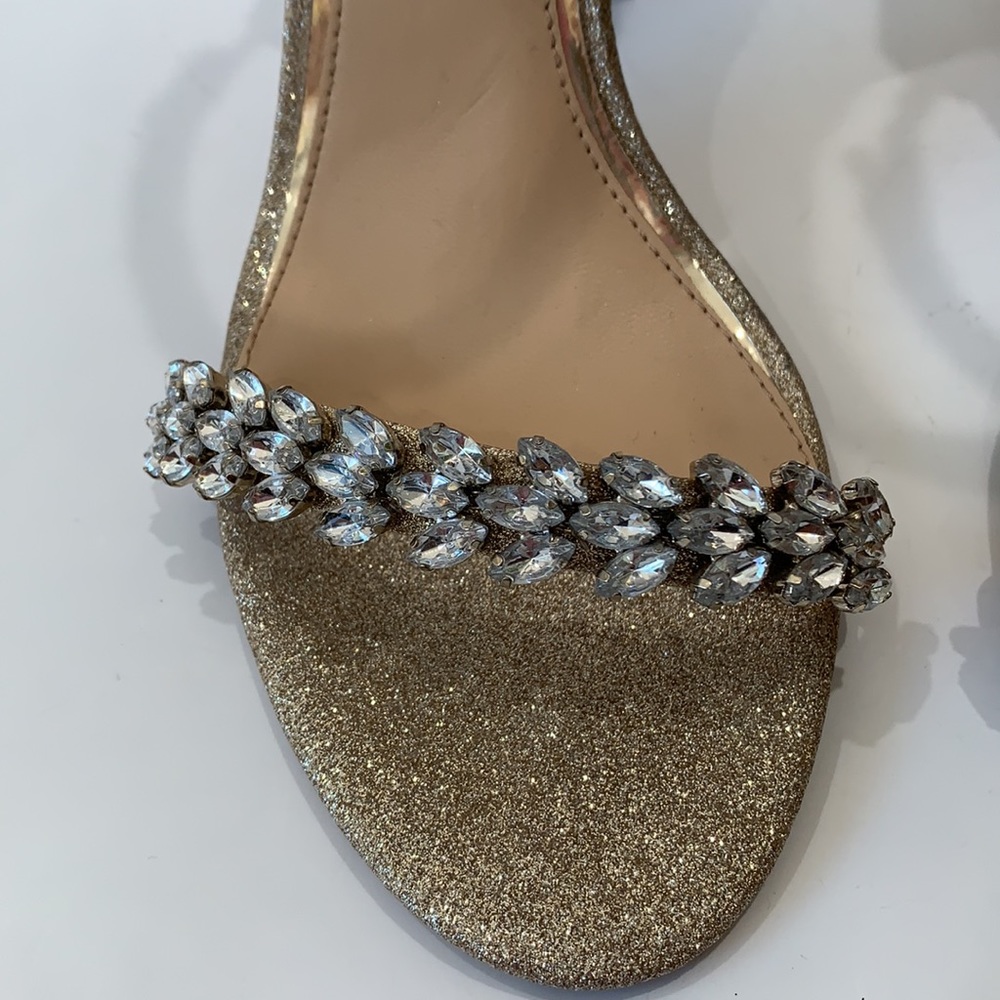 Jewel Badgley Mischka Mayra Heel - Gold Glitter